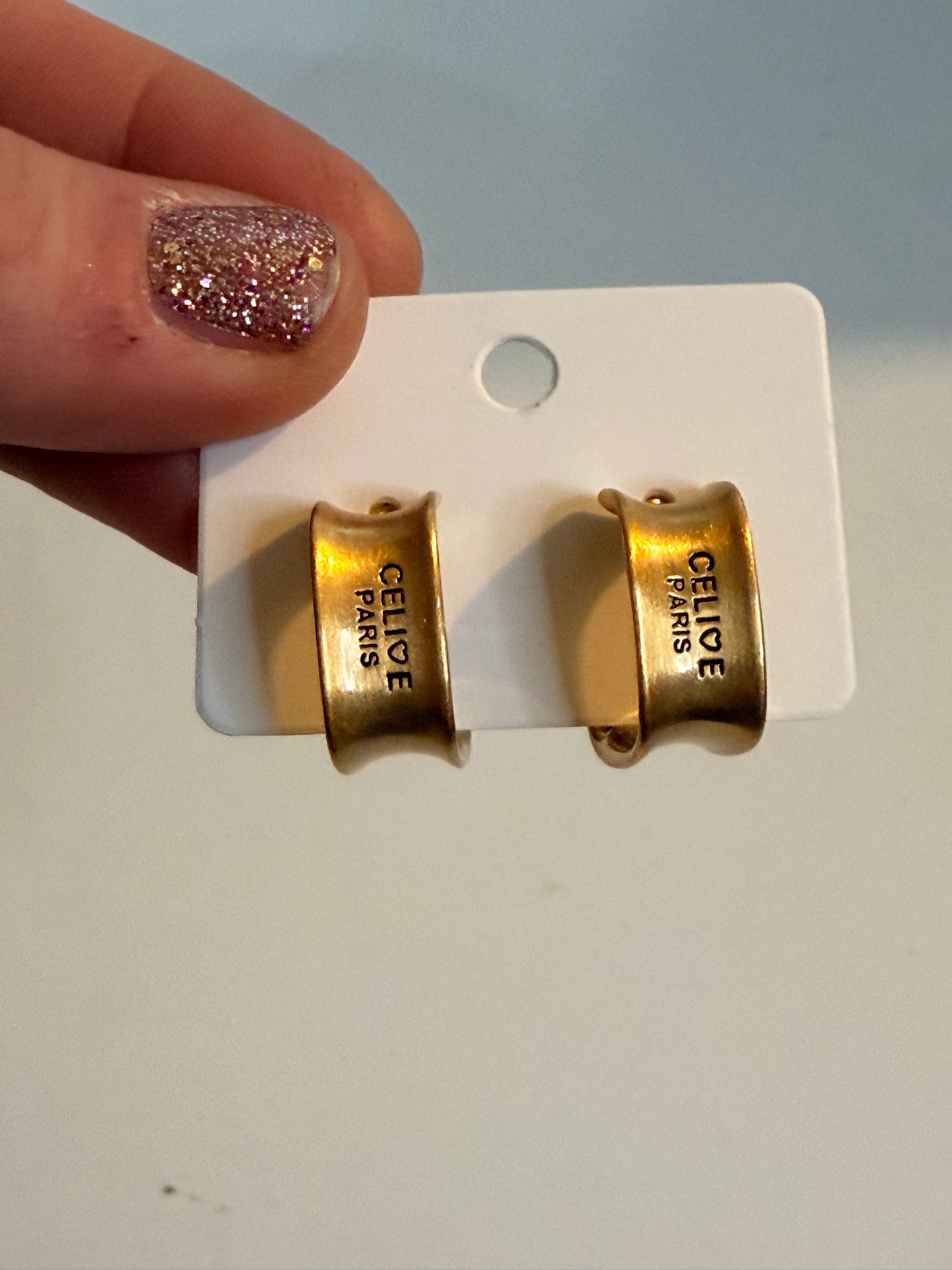 Celine gold hoops