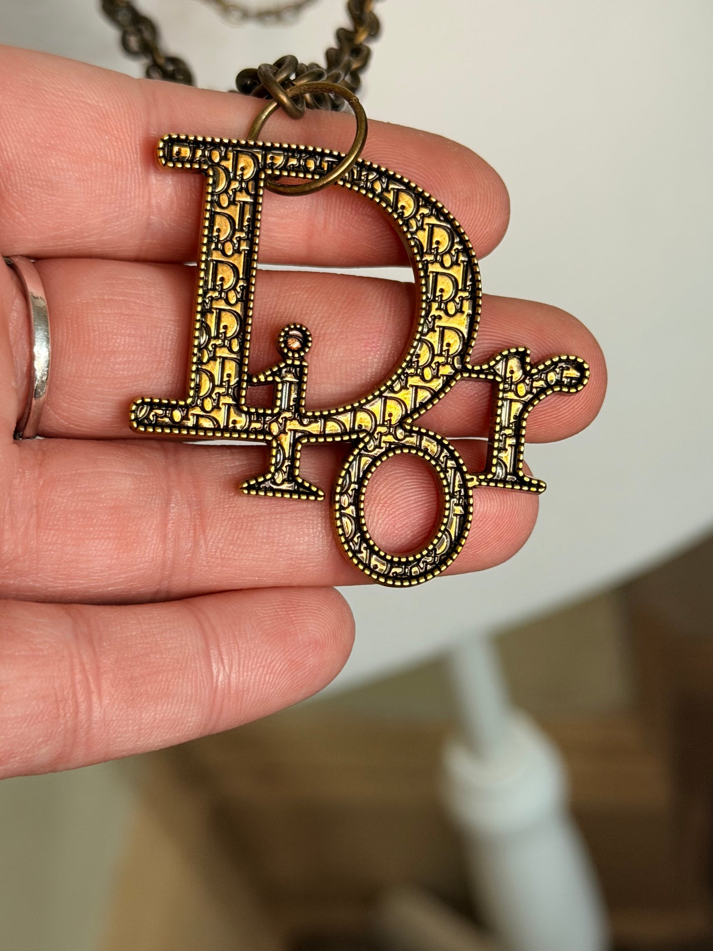 Dior bronze necklace