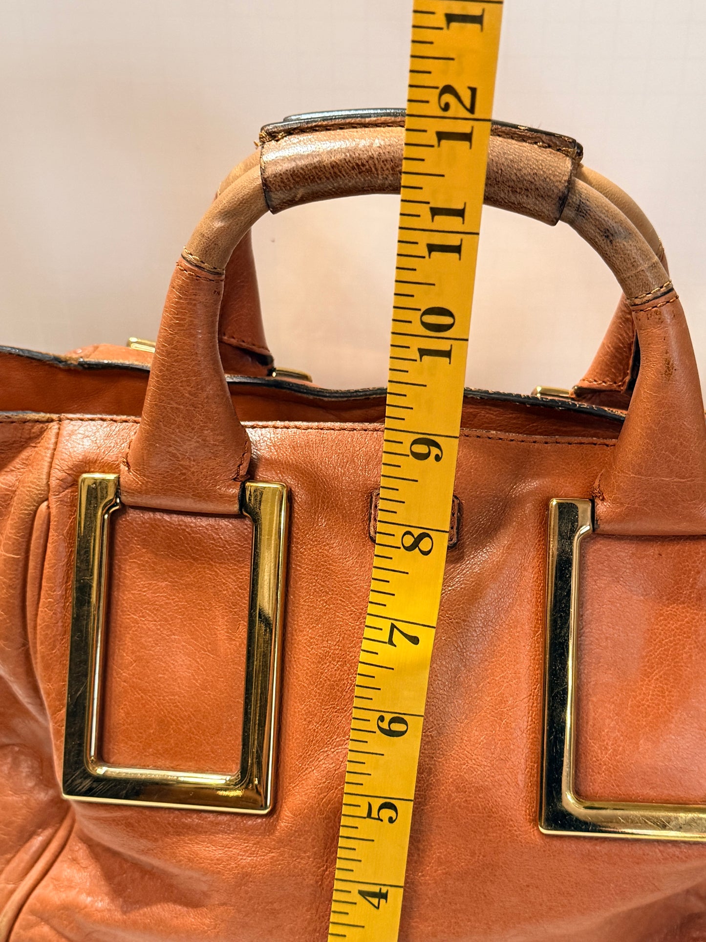 Chloe burnt orange handbag