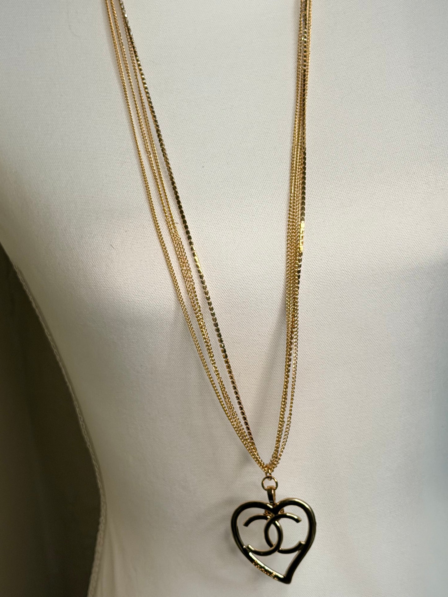 CC heart necklace