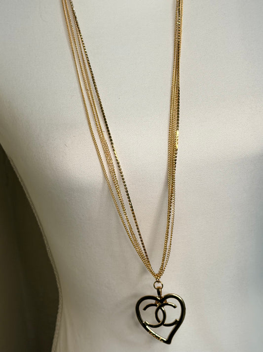 CC heart necklace
