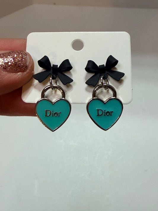 Dior bow earrings