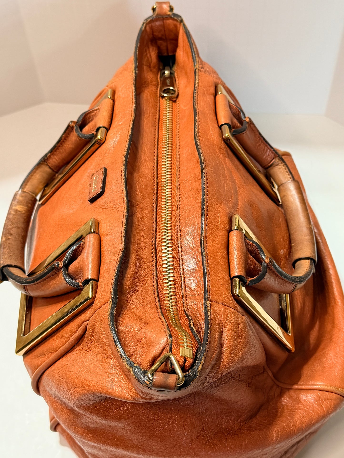 Chloe burnt orange handbag