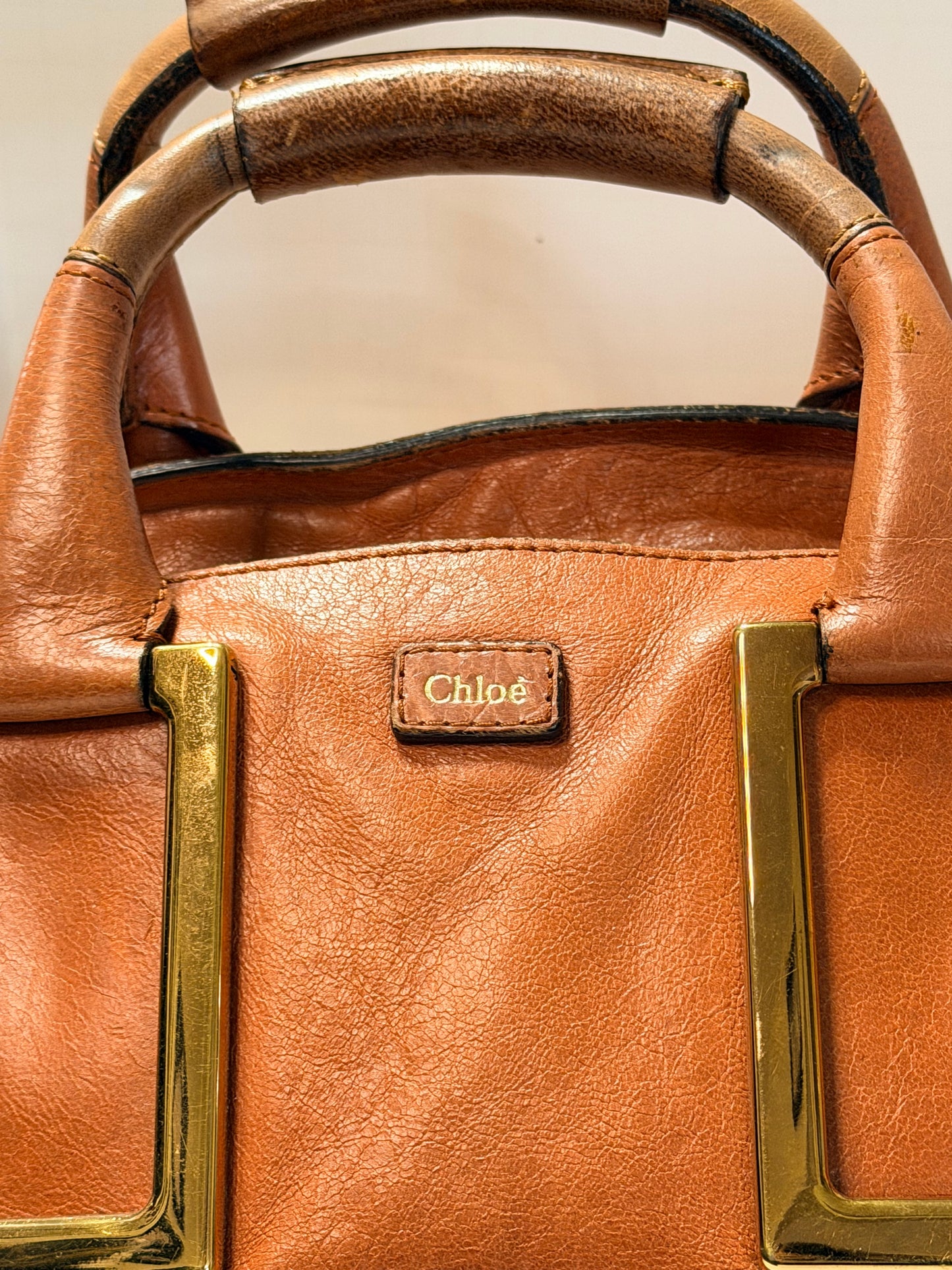 Chloe burnt orange handbag