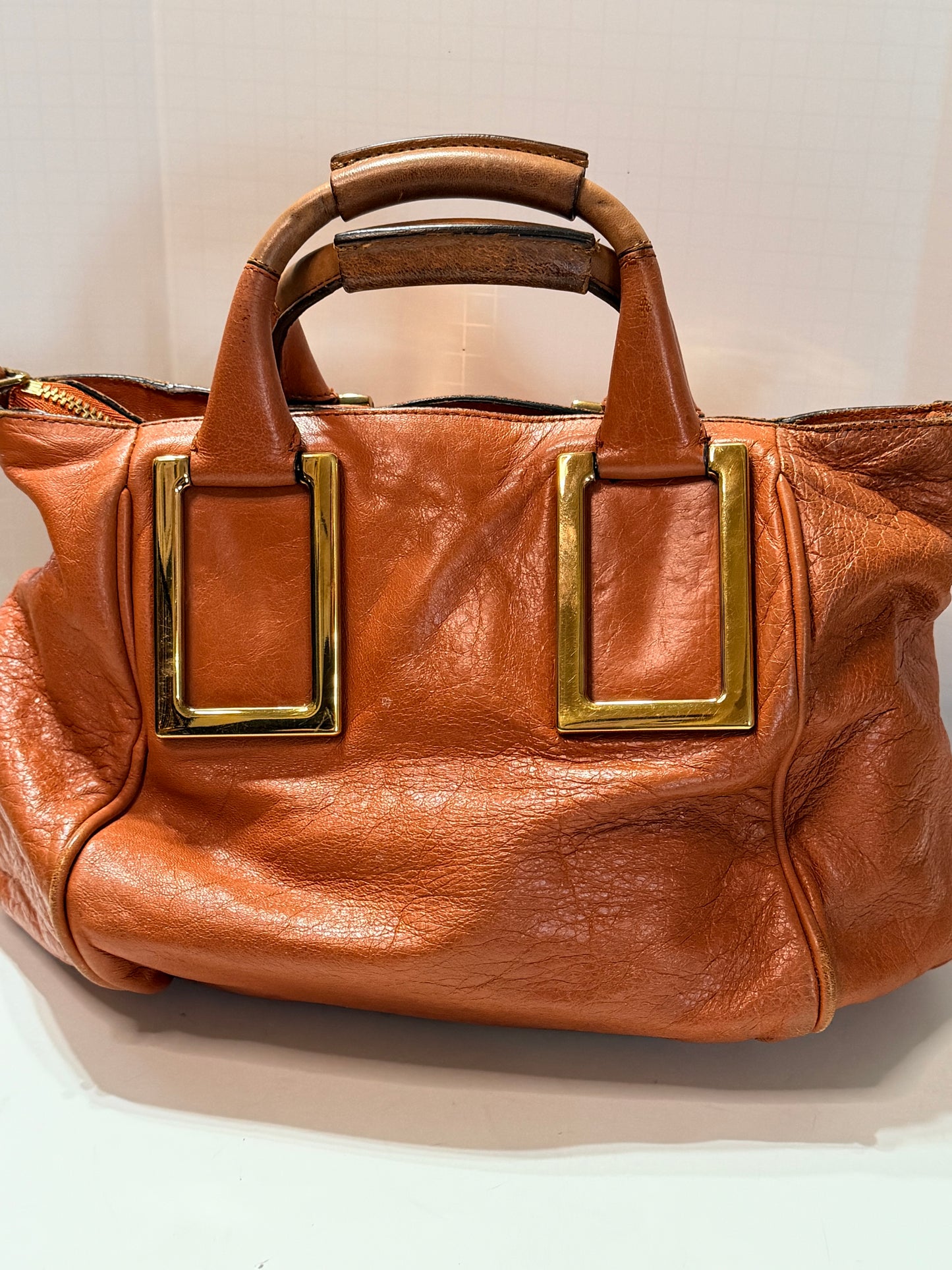 Chloe burnt orange handbag