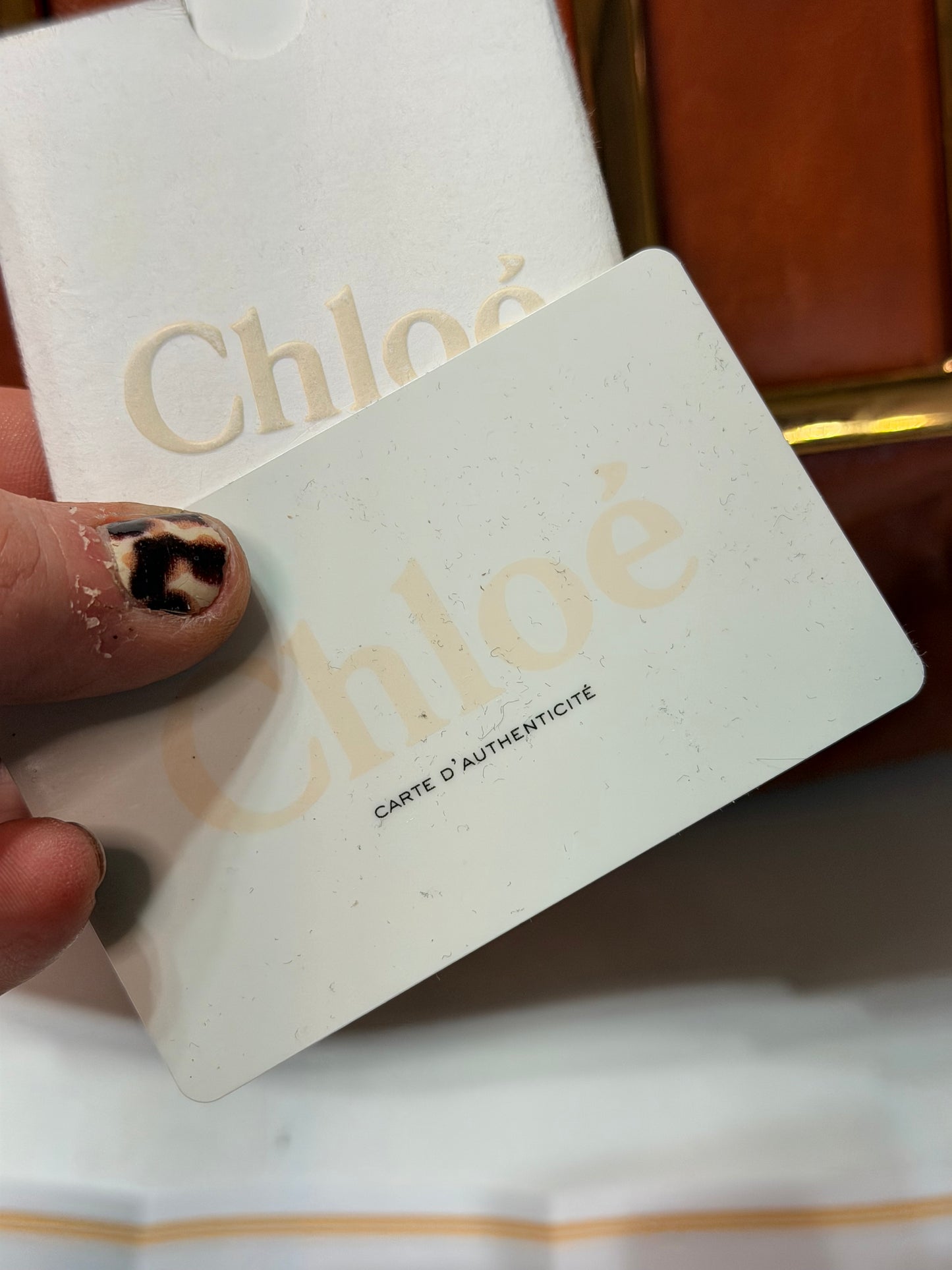 Chloe burnt orange handbag