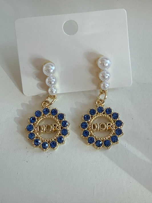 Pearl and blue Dior