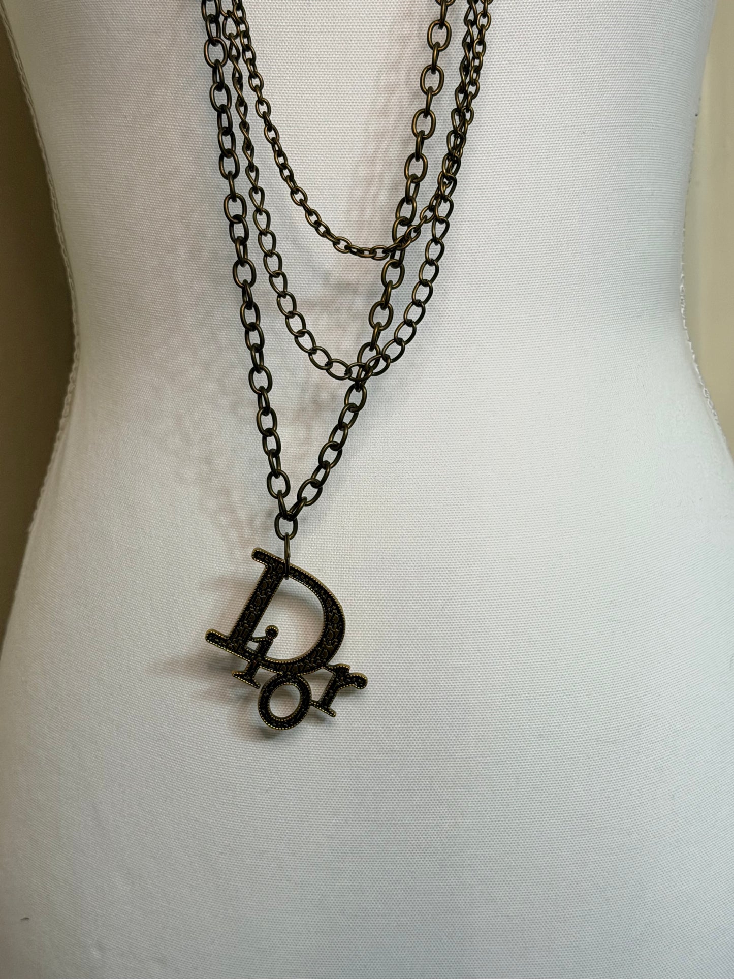 Dior bronze necklace