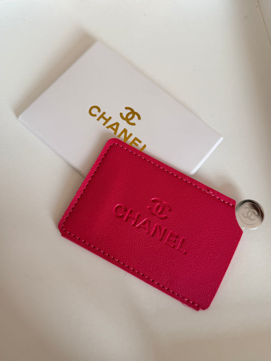Chanel card hold and mirror