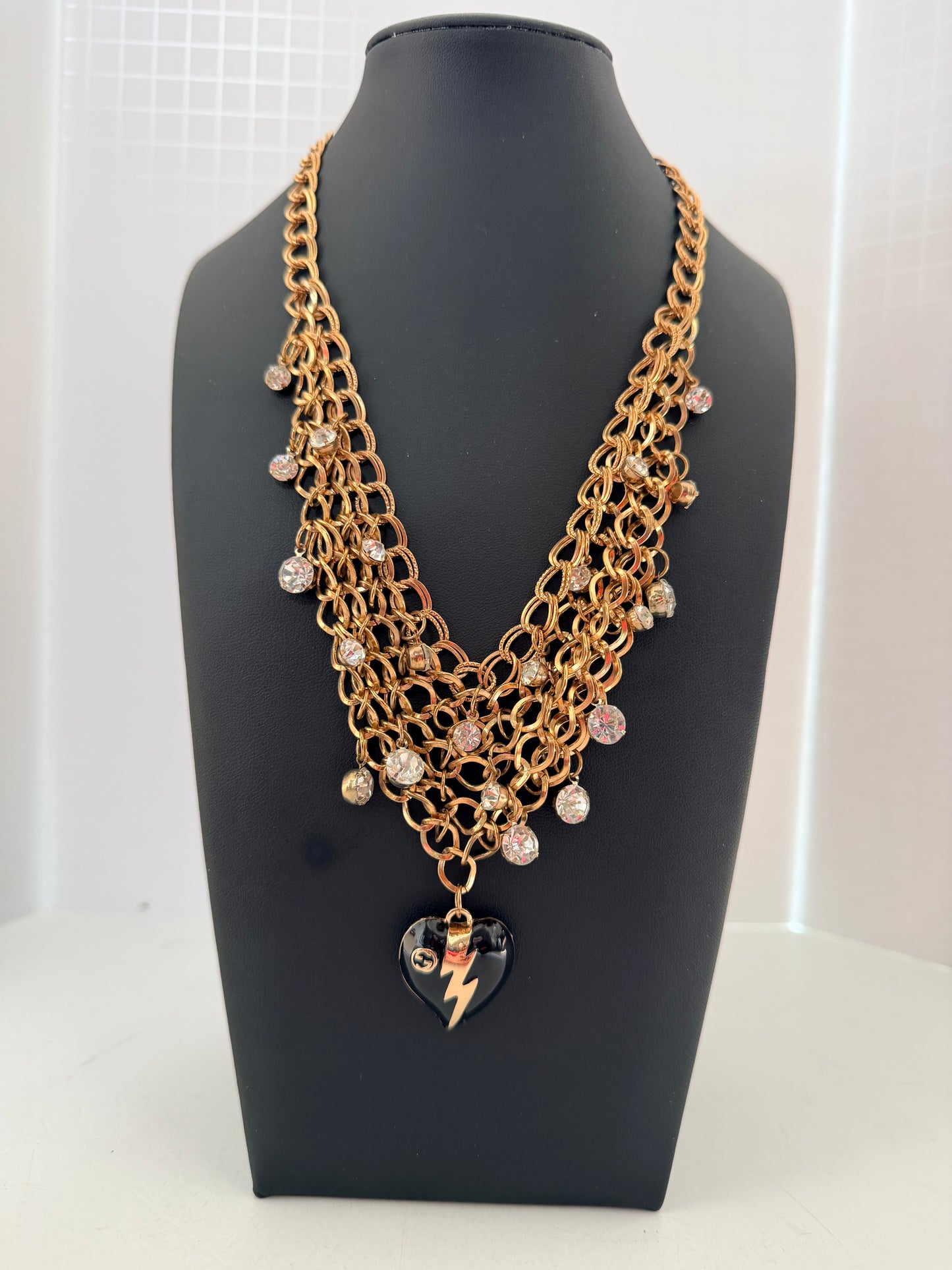 GG heart necklace