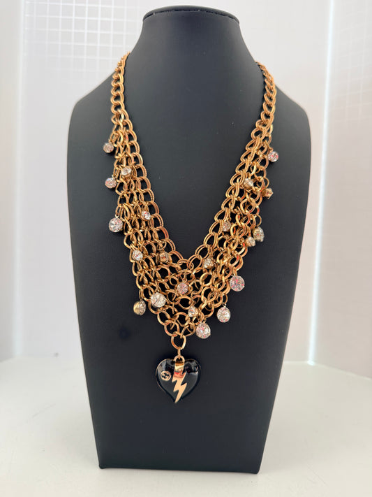 GG heart necklace